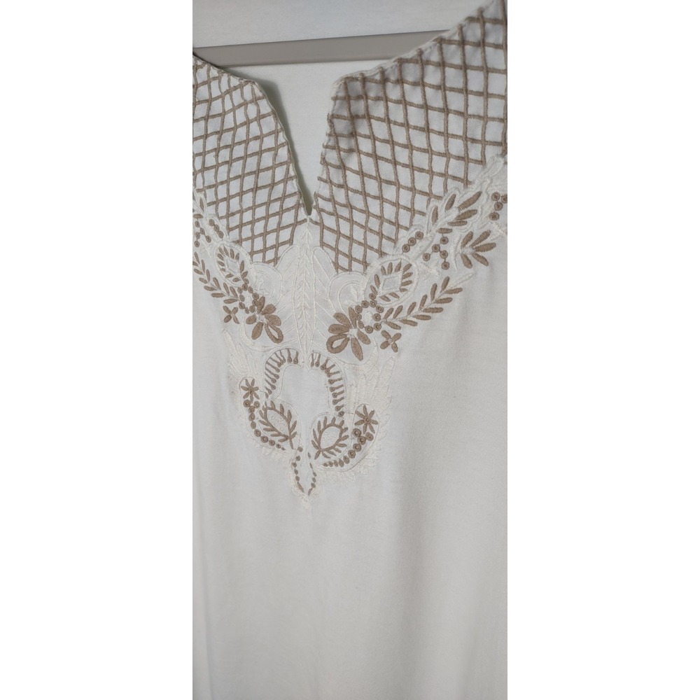 Chico's SZ 2 BohoChic, Poetcore, ModernRomance, RusticChic, Cottagecore Ivory - Picture 2 of 6